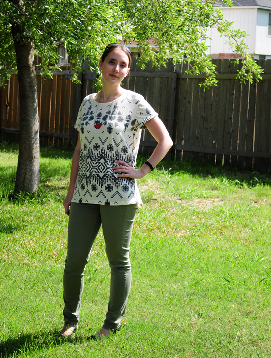 What I Wore: Aztec & Olive