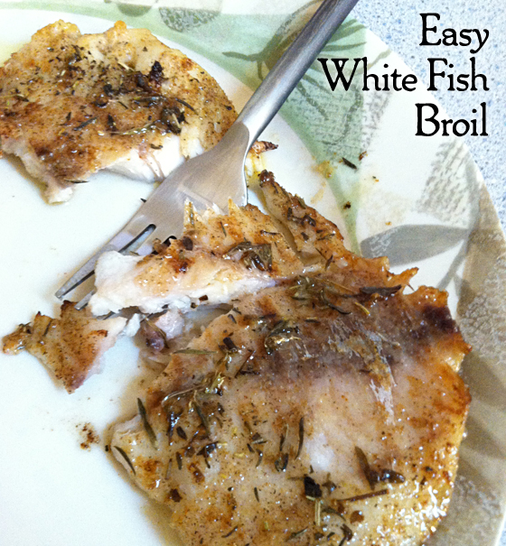 Easy White Fish Broil