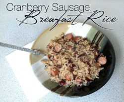 Cranberry Sausage Breakfast Rice