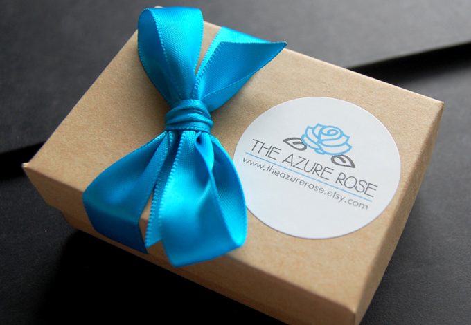 The Azure Rose packaging
