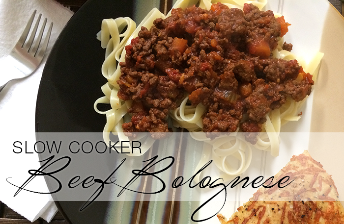 Slow Cooker Beef Bolognese